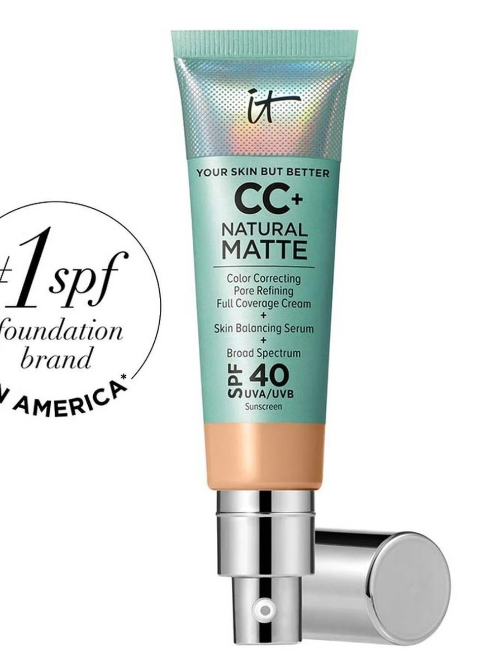 IT cosmetics CC+  Oil free matte full coverage cream Anti Aging Concealer SPF 40